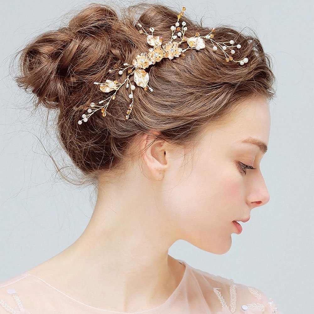 Wedding Headpiece For Brides With Pearls Vintage Bridal Flower