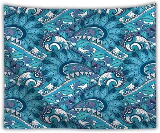 Yijiujiu Tapices Hippie Bohemio japonés Gótico Tela Estampada Moderna