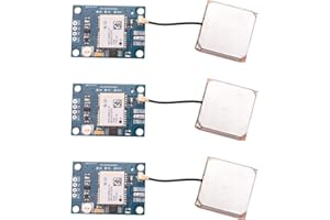 Bloepum 3X -NEO-8M New NEO-8M GPS Module NEO8MV2 with Flight Control EEPROM APM2.5 Large Antenna for