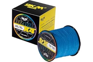 9KM DWLIFE Braided Fishing Line 8LB-120LB Dyneema Fishing Line, Zero Stretch & Anti-Bite Coating for Freshwater/Saltwater Fishing 4/8 Strands