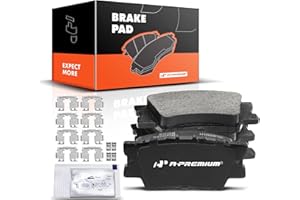 A-Premium Rear Ceramic Disc Brake Pads Set Compatible with Select Toyota, Lexus and Pontiac Models - Avalon 2007-2021, Camry,