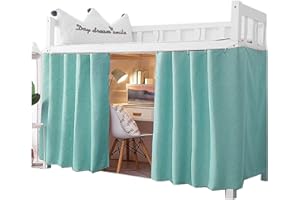 Qubanda Dorm Home Solid Thicken Bunk Blackout Bed Curtains Cloth Bed Canopy Men Women Single Sleeper