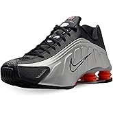 Metallic Silver & Black Nike Shox R4 with Picante Red & Metallic Silver Accents by Nike