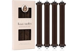 4Pcs Heatless Curls, Heatless Hair Curler Blowout Rods, Hair Curler No Heat, Overnight Blowout Hair Rollers for Women All Typ