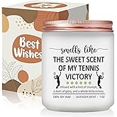 Risnoae Tennis Gifts for Women, Men - Funny Cool Accessories Gift for Tennis Lovers, Players - Lavender Scented Candle