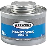 Sterno 10368 Handy Wick Chafing Fuel, Can, Methanol, Six-Hour Burn, 24/Carton