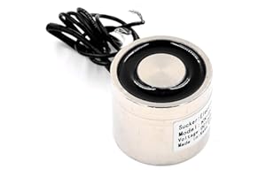 AKZYTUE DC 12V 300N 66LB/30Kg Suction Holding Sucker Round Electric Magnet Solenoid Lifting Cylinder Electromagnet 35 x 30mm