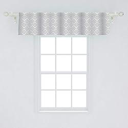 Ambesonne Damask Window Valance, Damask Inspired