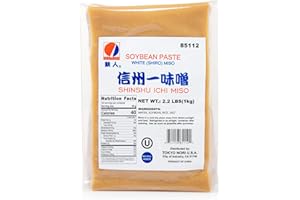 TETSUJIN Organic Soybean Paste White (Shiro) Miso, Shinshu Ichi Miso, 2.2 Lbs (35.2 oz)