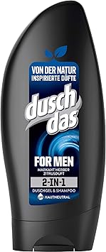 Duschdas For Men 2 in 1 Duschgel & Shampoo, 6er Pack (6 x 250 ml)