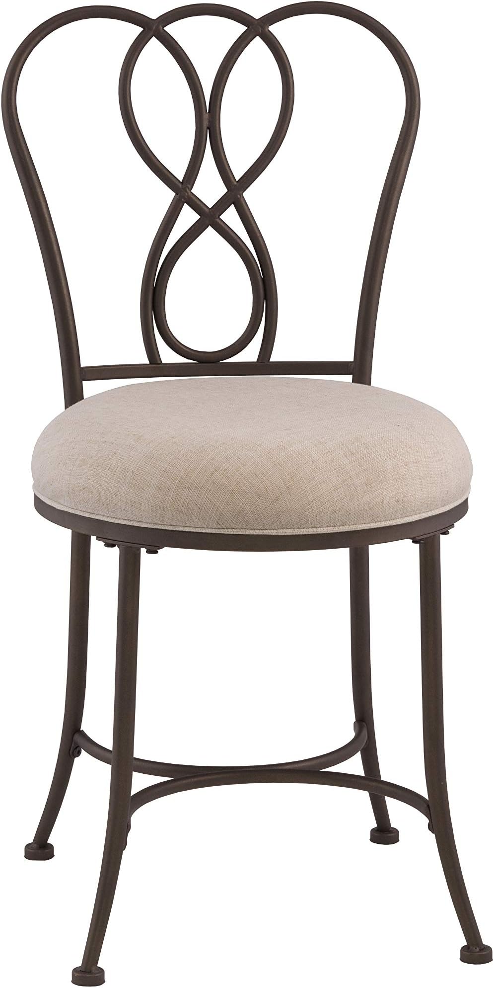 Hillsdale Furniture Hillsdale Christina Vanity Stool, Bronze