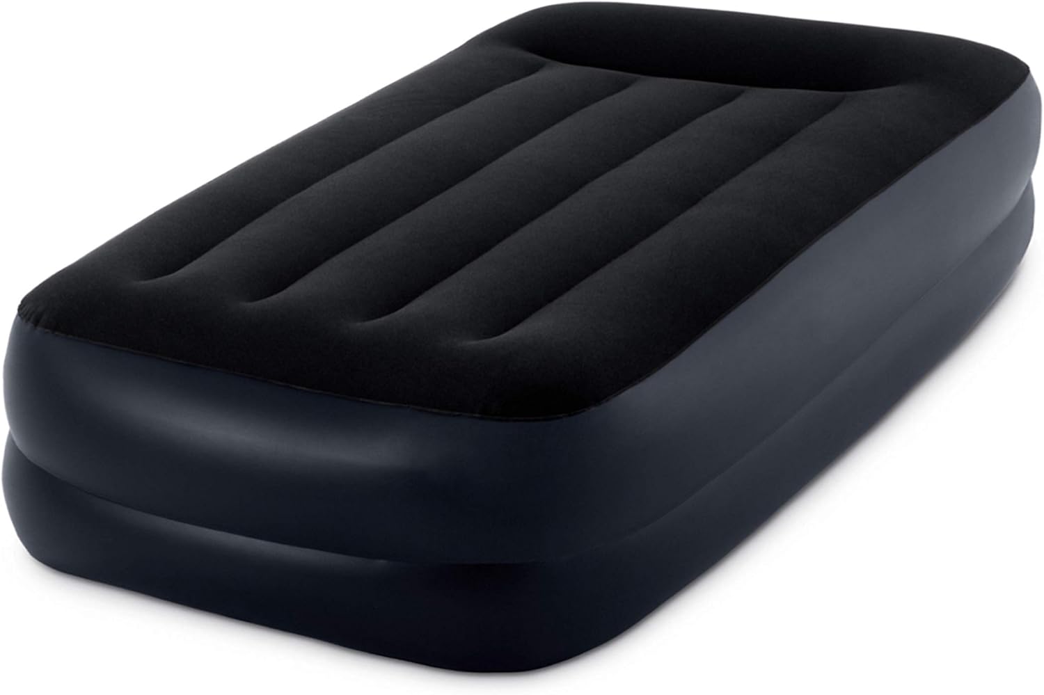 Intex Dura-Beam Series Pillow Rest Raised Airbed w/Built-in Pillow & Internal Electric Pump, Bed Height 16.5", Twin: Sports & Outdoors