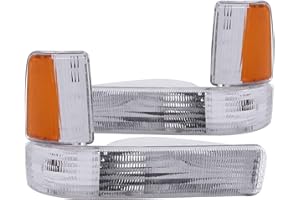 Anzo USA 511047 Dodge Dakota Clear w/Amber Parking Light Assembly Reflectors - (Sold in Pairs)