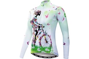 JPOJPO Cycling Jersey Women Bicycle Team Long Sleeve Racing Bike T-Shirt Warm Clothing Sport Tops