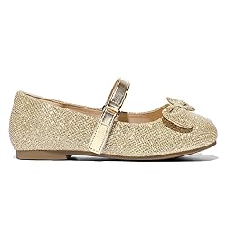 K KomForme Girl's Ballet Flats Non-Slip Soft Mary