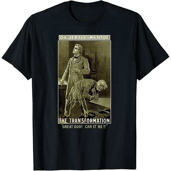 Amazon.com: Dr. Jekyll & Mr. Hyde T-Shirt Art - Retro Halloween