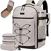 LOVEVOOK Travel Backpack,40L Carry On Backpack Large Fits 17.3" Laptop,TSA Personal Item Travel Bag with 3 Packing Cubes,Water Resistant Laptop Bag Travel Essentials for Weekender Business Hiking