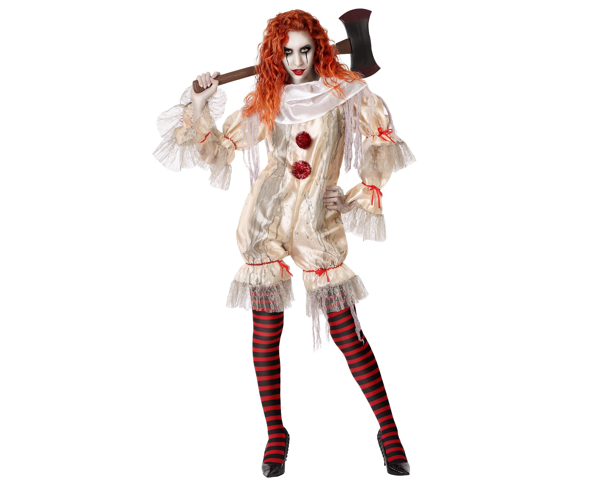Atosa Women's Clown Costumes Costume - White - XS/S