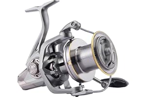 HAUT TON Spinning Reel 8000/9000/10000/12000/14000,17+1BB Metal Surf Fishing Reels,4.8:1 Gear Ratio 55lbs Drag Heavy Long Casting Inshore Saltwater Monster Fish