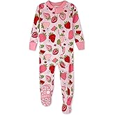 Butterblu baby-girls Cruz Snug-fit Footed Pajamas 100% Organic Cotton Zip Front Sleeper Pjs W/Grippers for Baby Girls