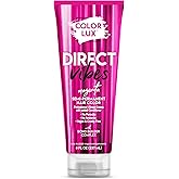 Color Lux Direct Vibes Semi-Permanent Hair Color, Magenta, Vibrant & Long-Lasting Shade, Ammonia-Free, Vegan, Sulfate-Free, Paraben-Free, 8 fl oz
