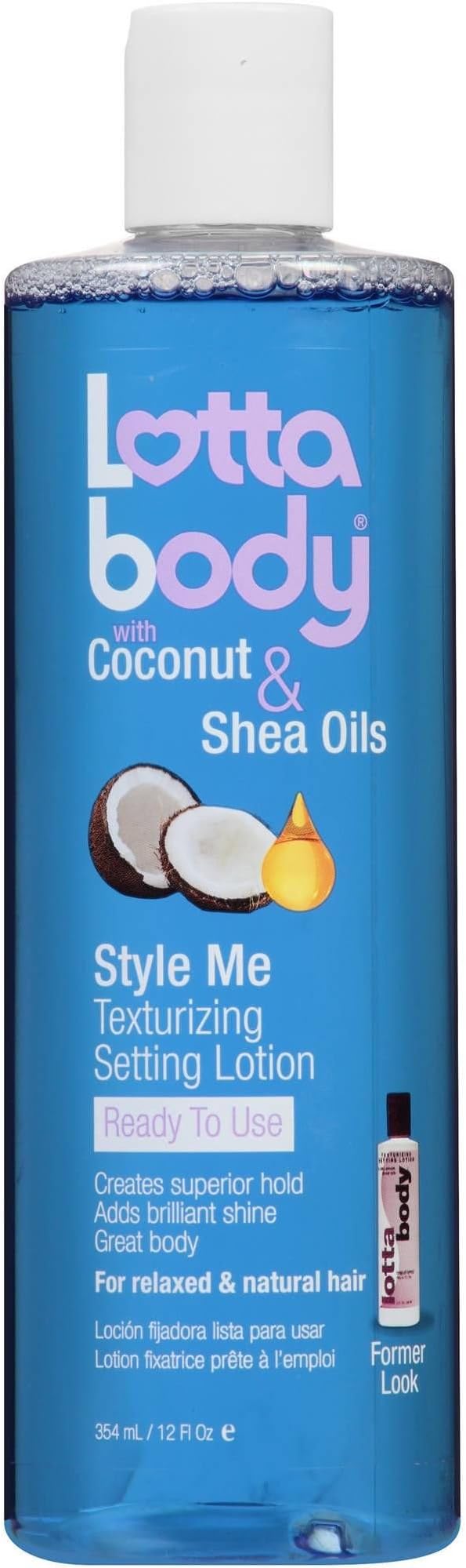 Lottabody Style Me Texturizing Setting Lotion 12 fl oz Coconut Shea Hydration