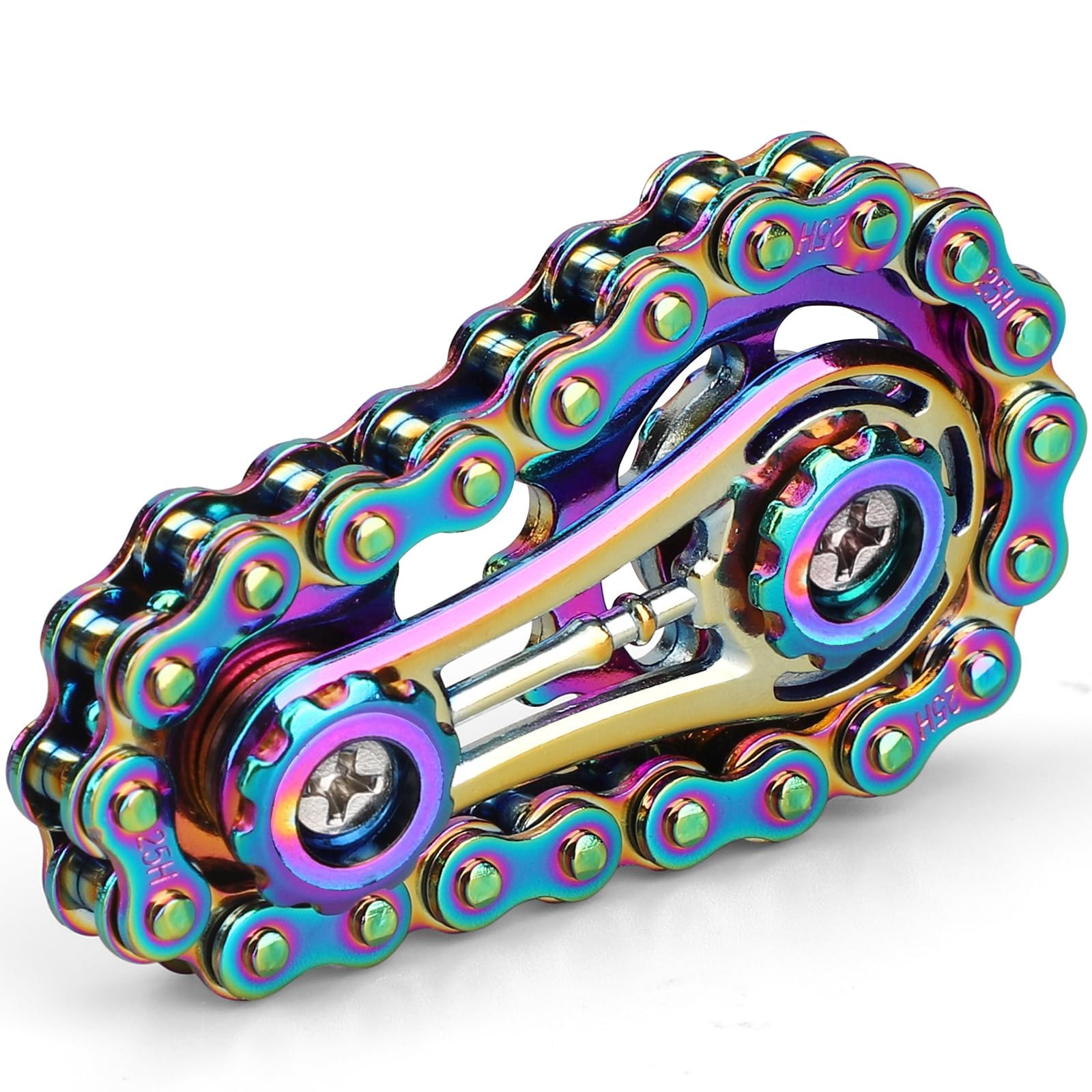 Photo 1 of Cool Sprockets Hand Roller Fidget Chain Toys, Metal Fidget Spinner, Sensory Bike Chain Gears, EDC Novelty Anti Anxiety Hand Finger Spinner Kinetic Desk Office Birthday Gift for Boys Men Boyfriend