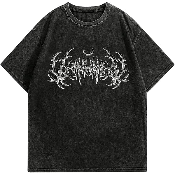 Men's Y2K Vintage Oversized Short Sleeve T-Shirt Cross Print