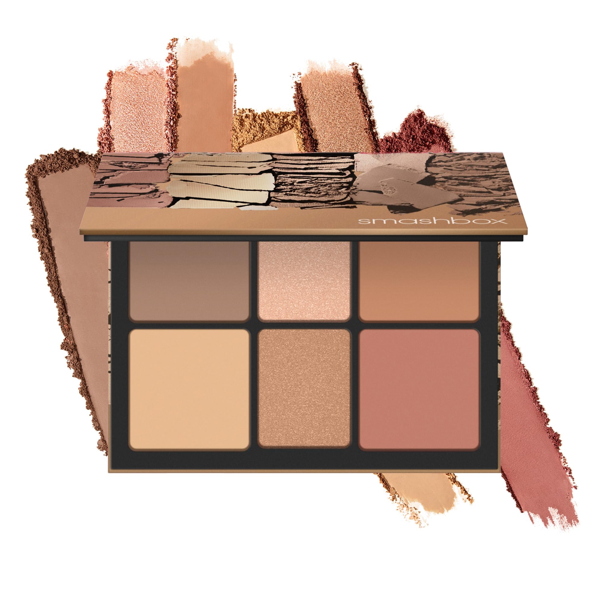 Photo 1 of Smashbox The Cali Contour Palette | Six-Shade Contour Kit with Highlighter, Bronzer and Blush to add Dimension + Glow, 0.69 Ounce, Light to Medium