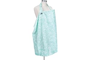 Bebe au Lait Premium Cotton Nursing Cover, Lightweight and Breathable Cotton, Open Neckline, One Size Fits All - Acapulco