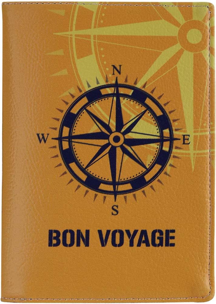 Thathing PU Leather Bon Voyage Passport Wallet
