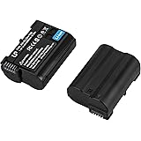 EN-EL15 Battery Pack, LP 2-Pack EN-EL15 EN EL15a Rechargable Li-ion Replacement Battery Compatible with Nikon D7500, D7200, D