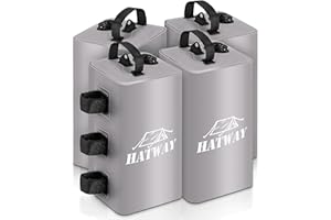 Hatway Canopy Water Weight Bag,88 LBS Water Tent Weights Set of 4 Leg Weights for Pop Up Canopy,Gazebo,Canopies,Tent-4 * 10L-Gray