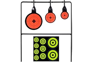 KNINE OUTDOORS Hunting Shooting Taget Airgun Spinner Target, Rated for .22 Rimfire Rifles and .22 Handguns