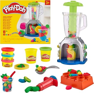 Play-Doh Swirlin' Smoothies Toy Blender Playset 3 Plus Non-Toxic