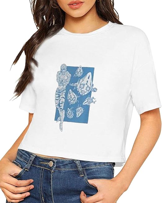 Amazon.com: Ramivox Women's Belly Button JoJo's-Bizarre-Adventure T