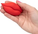 CalExotics Muah Mini Vibrator Red Lip Silicone Handheld Personal Massager view 5