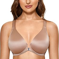 DELIMIRA Women's Front Closure Racerback Bras Plus