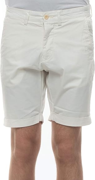 Guante Bermuda con solapas blanco algodón hombre Bianco 29: Amazon.es: Ropa y accesorios
