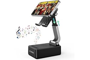 LENRUE Gifts for Men, Cell Phone Stand with Wireless Bluetooth Speakers, Flexible Comfort View, Loud Clear Sound, Christmas S