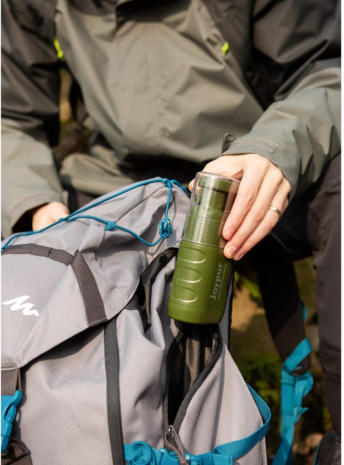 joypur Portable Outdoor Water Purifier Camping 0.01 Micron Emergency Backpacking Water Filter for Hiking with 3-Stage Filter Pump : Sports & Outdoors