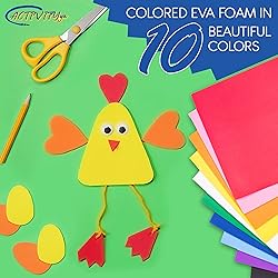 White EVA Foam Sheets, 9 x 12 Inch, 2mm Thick