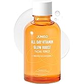JUMISO All Day Vitamin Glow Boost Facial Toner, Vitamin Daily Toner, Vitamin B,C Toner, Skin Brightening Hydrating, Glowing Toner, Naturally Radiant&Plump Skin, EO&Fragrance Free, 125ml 4.22 FL.OZ