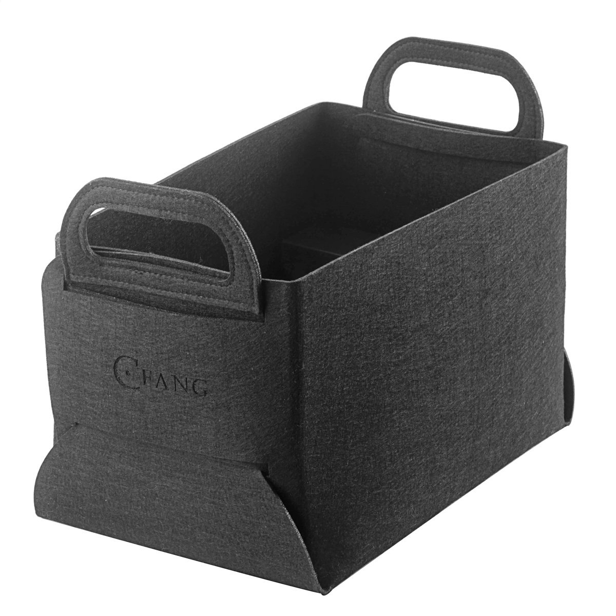 Collapsible Storage Bin Basket Organizing Box Closet Organizer with Handles for Office, Bedroom, Toys, Laundry (Black)