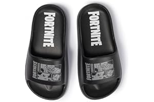 Fortnite Pool Slides Kids Sandals for Boys & Girls - Youth Pool Beach Water Shoes, Quick Dry Slip On Sizes 11/12 13/1 2/3 Sum