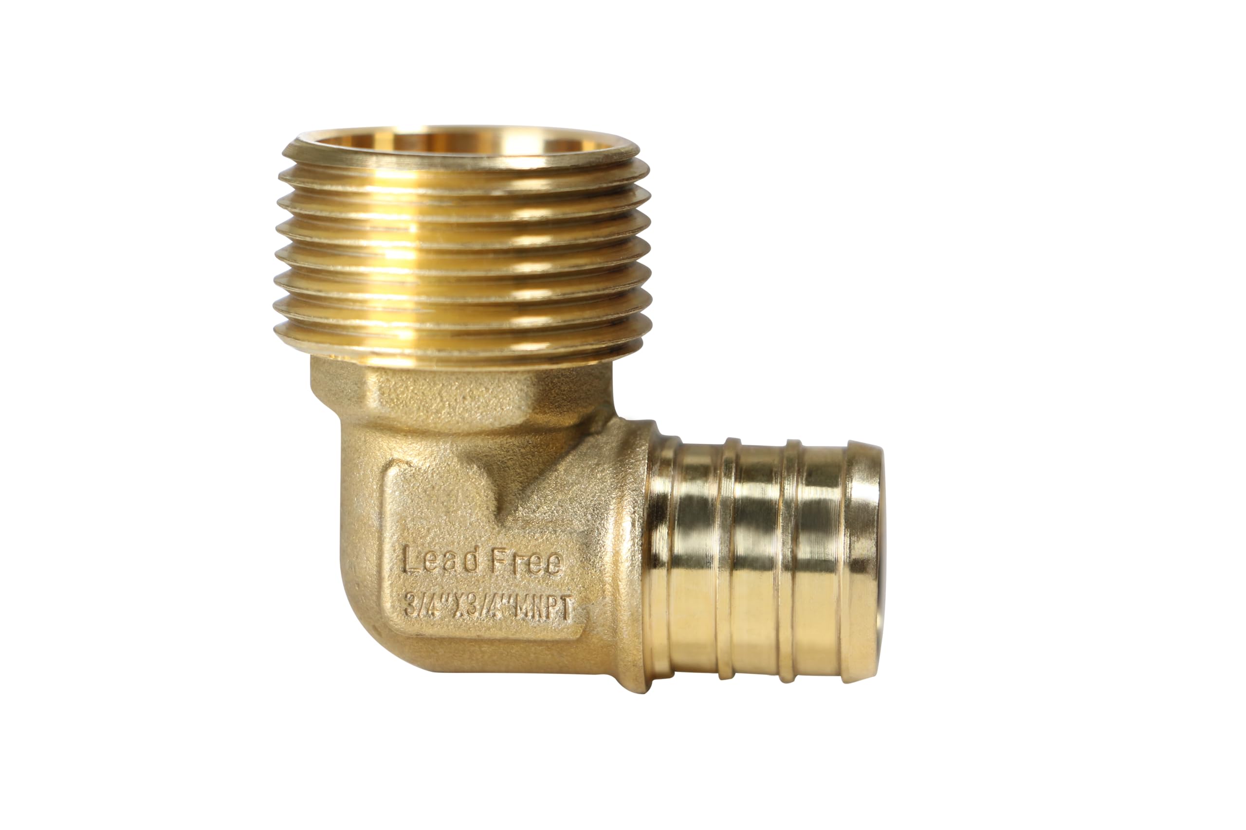 Photo 1 of 2 Pcs XFITTING Barb Crimp 3/4 Inch Pex Male Elbow, 3/4 Inch Pex Male Threaded Elbow