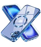 Misea Magnetic For IPhone 16 Case Compatible With Mag Safe [Military Grade Drop Protection] [2 X Tempered Glass Screen Protectors] Translucent Matte Phone Case For Women Girls, Deep Blue