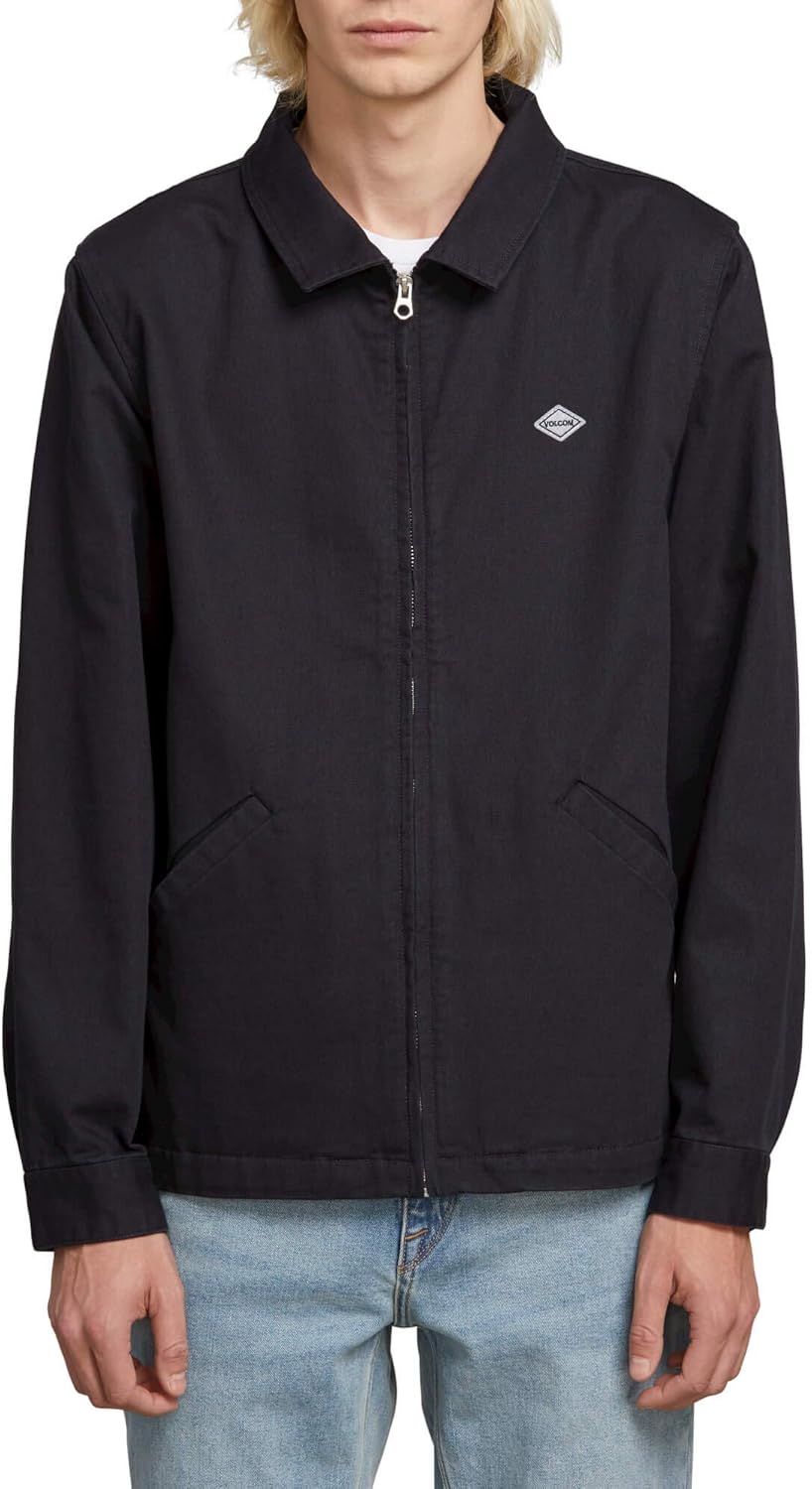 Volcom Men's Burkey Lightweight Garage Workwear Jacket Cotton: Amazon.co.uk: Clothing