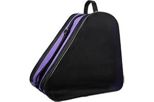 FAWAIKTU OTRIEK Ice Skating Bag - Breathable Skate Bag for Ice or Roller Skates - Oxford Cloth Accessories - Adults, Kids, Women, Men (Purple)