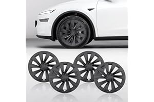 Klutchtech Model Y Wheel Covers 20 inch Juniper Helix 2.0 2025 2026, 20" Matte Black Wheel Protector Compatible with Tesla Model Y Accessories 2025 2026 (Refreshed Juniper Only 4PCS)